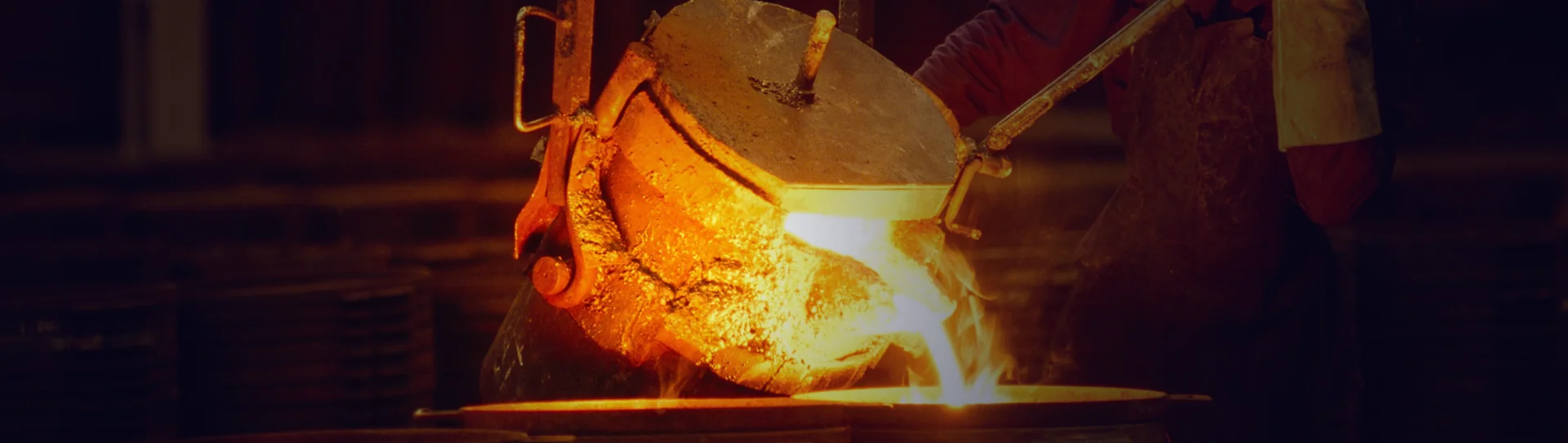 Jewelry casting molten metal background