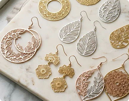 Precious metals for laser jewelry processing