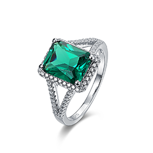 Silver Gemstone Ring