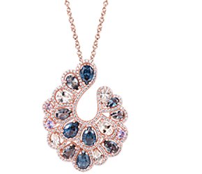 Cost efficient vintage style gemstone necklace