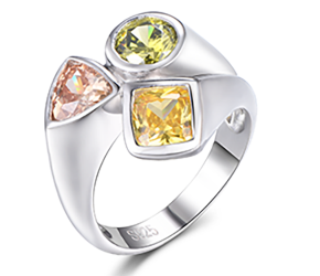 Full treatment disclosure gemstone ring