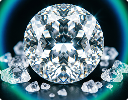 Brilliant round moissanite ring