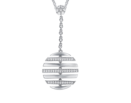 Layered ball CZ pendant