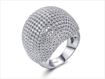Full micro pave CZ ring