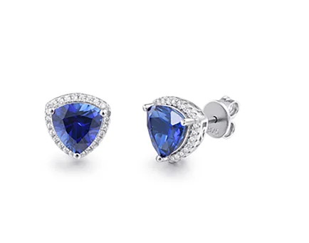 Sapphire stud earrings wholesale