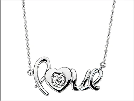 Popular love motif necklace style