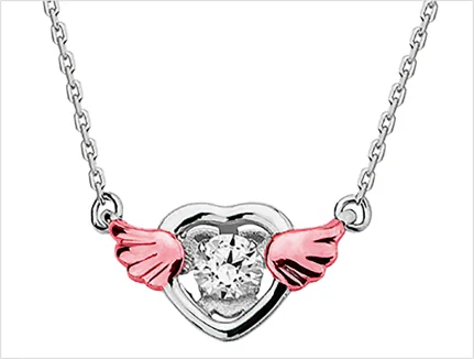 Popular heart pendant necklace style