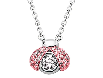 Popular round charm necklace style