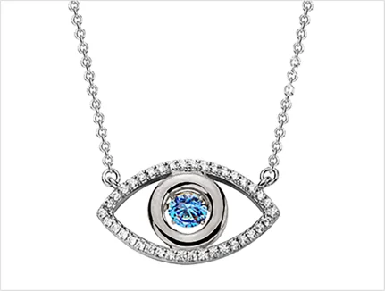 Popular evil eye necklace style