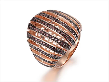 Geometric diamond ring