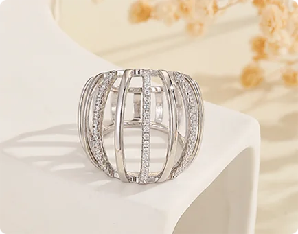 Cage design statement ring