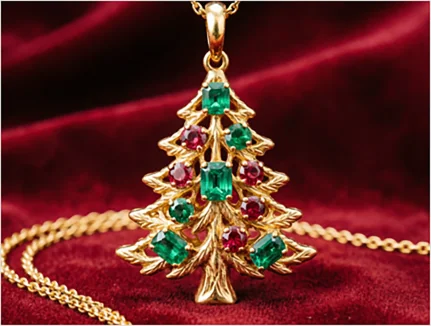 Evergreen tree pendant christmas collection