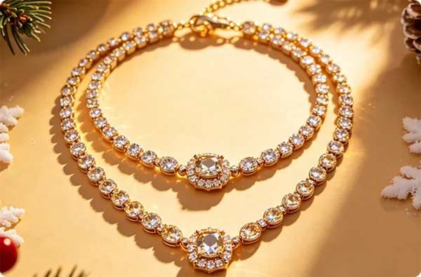 Holiday choker collar necklaces