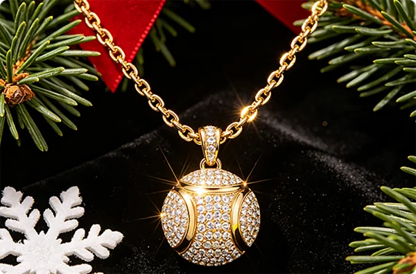 Christmas statement tennis necklaces