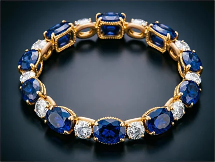 Avant-Garde Fusion mixed metal tennis bracelet