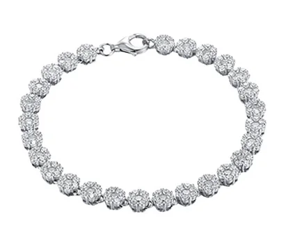 Classic diamond tennis bracelet