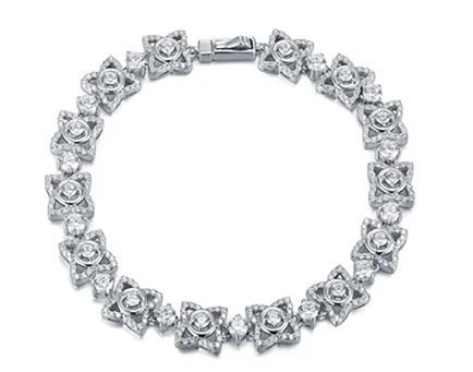 Eternity diamond line bracelet