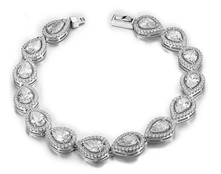 Luxury round brilliant tennis bracelet