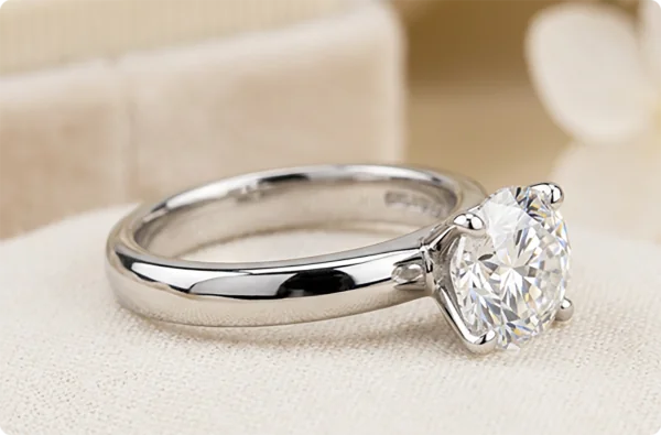Eternal solitaire engagement ring
